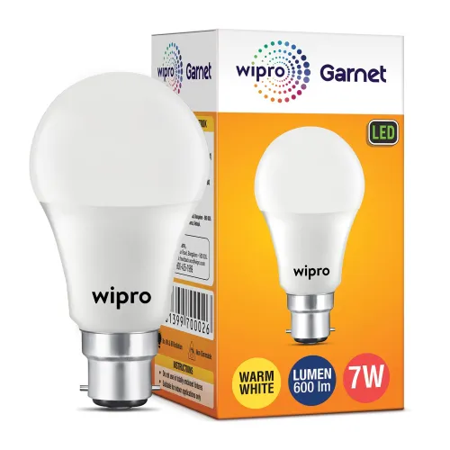 Image of Wipro Garnet 7W LED Bulb Pack of 1