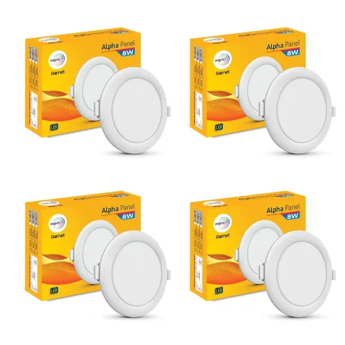 Image of Wipro Garnet 8W LED Panel Light Pack of 4