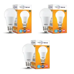Wipro Garnet 9W Cool White Bulbs (PO3)