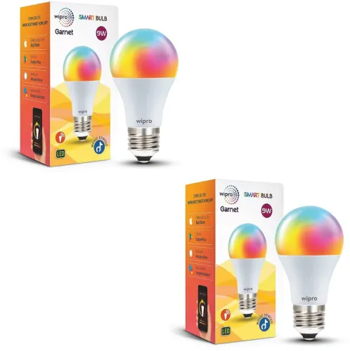 Image of Wipro Garnet 9W E27 (Pack of 2) Smart Bulb