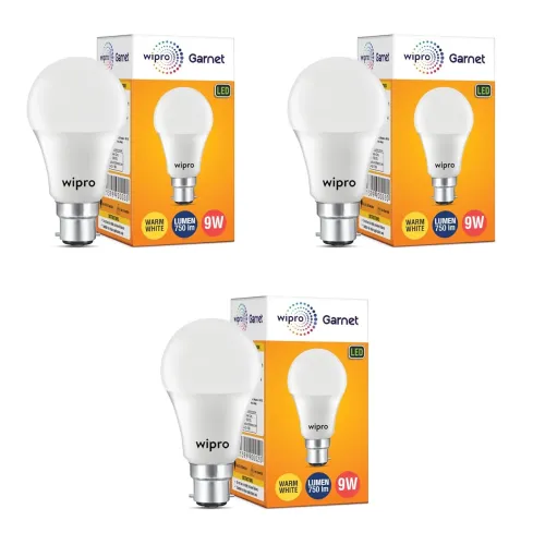 Image of wipro Garnet 9W LED Bulb for Home & Office 