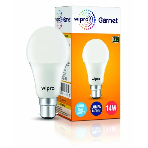 Image of Wipro Garnet Base B22 14-Watt LED Bulb Cool Day Light