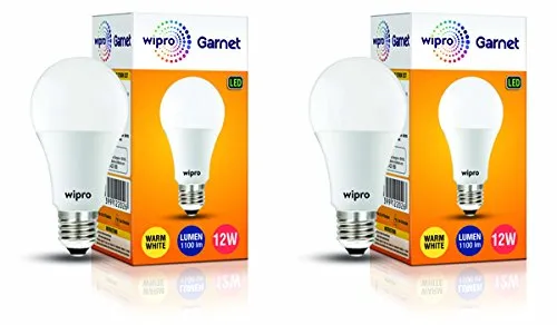 Image of Wipro Garnet LED Bulb 12W Pack of 2