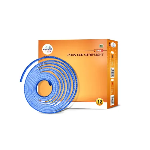 Image of wipro Garnet Led Strip Light 120 LEDs/Mtr (Pack of 1, 10 Meters)