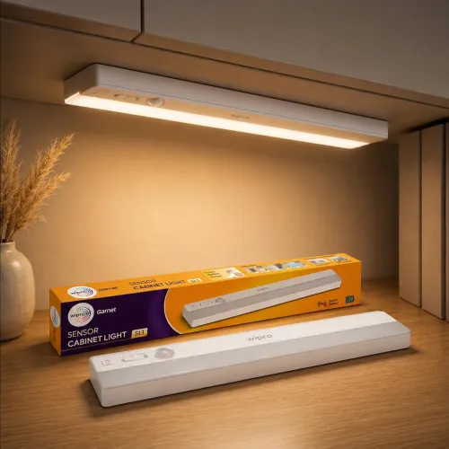 Image of wipro Garnet Motion Sensor Cabinet Light SL1 | 3 Color Modes-Warm, Neutral