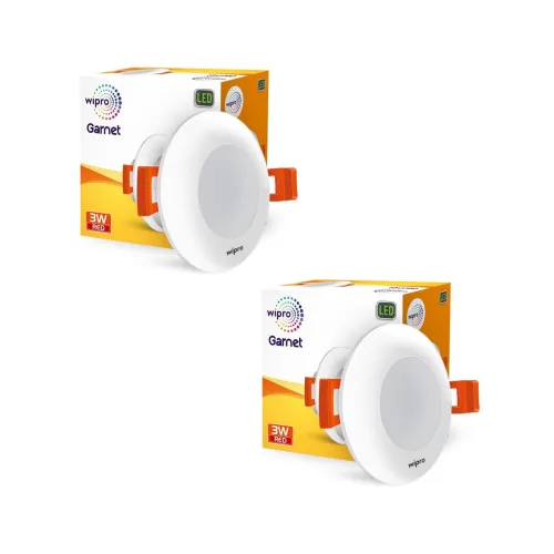 Image of Wipro Garnet 3W Led Mini Downlight Pack of 2