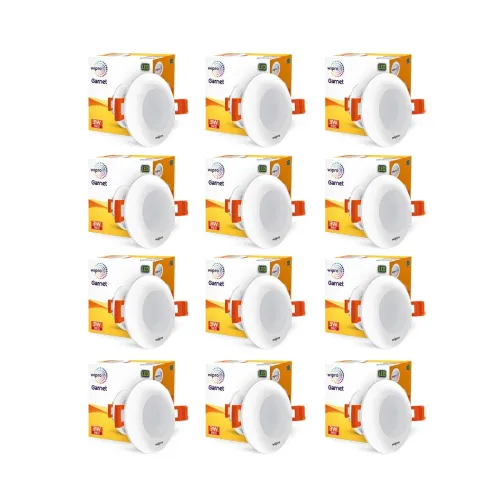 Image of wipro Garnet 3W LED Mini Downlight Pack of 12