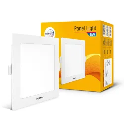 Wipro Garnet 8W Square LED Panel Light (4000K)