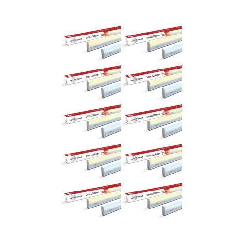 Image of Wipro Next Smart Wi-Fi 20W CCT LED Batten Pack of 10