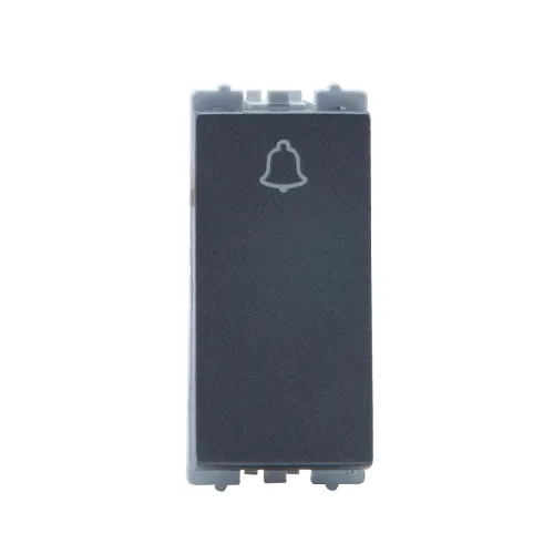 Image of Wipro Northwest Nowa 6A Bell Push, Silver Grey (pack of 10)