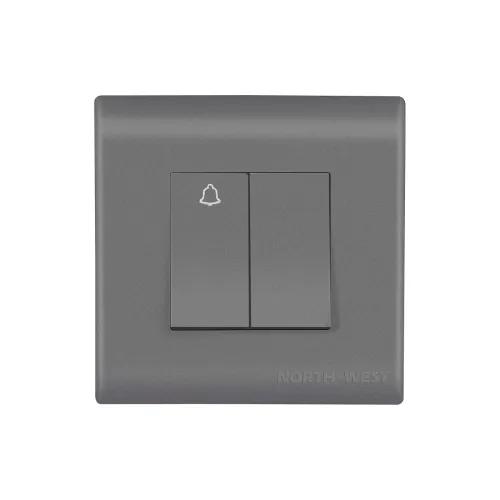 Image of Wipro Northwest (Nowa) Switch Combo of 2M Plate + 1M Bell Push + 1 6A Switch