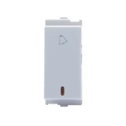 Wipro Northwest Venia 6A Bell Push With Indicator White (pack of 10)