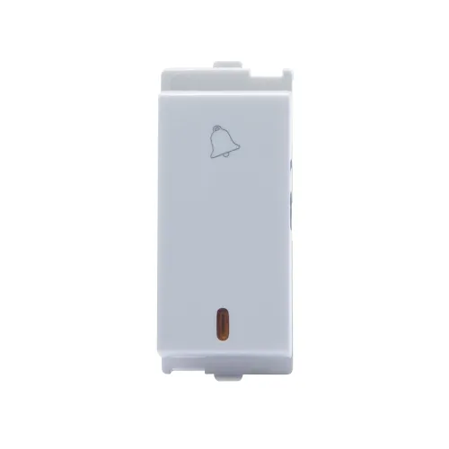 Image of Wipro Northwest Venia 6A Bell Push with Indicator (White, Pack of 20)