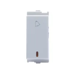 Wipro Northwest Venia 6A Bell Push With Indicator White 20