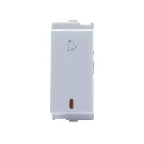 Image of Wipro Northwest Venia 6A Bell Push With Indicator White (pack of 10)