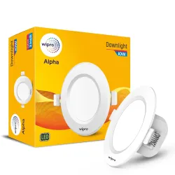 wipro Polycarbonate Alpha 10W Round Downlight 