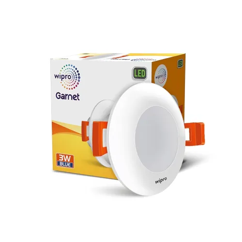 Image of wipro Polycarbonate Garnet 3W Led Mini Downlight for Home & Cabinet| Blue|