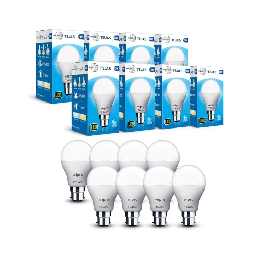 Image of Wipro Tejas 12w LED Bulb, coolwhite (Pack of 8)