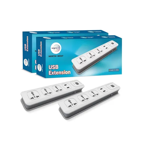 Image of Wipro USB extension cord Pack of 2
