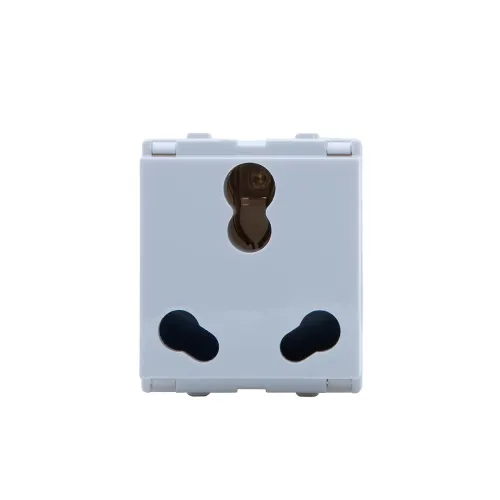 Image of Wipro Northwest Venia 6/16A 3 Pin - Power Socket, White (pack of 1)