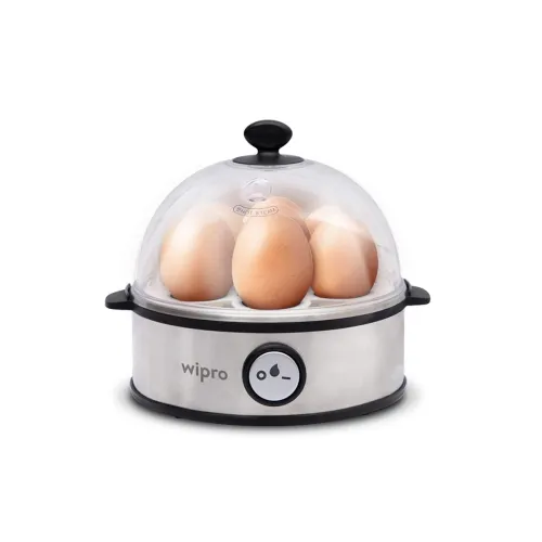 Image of Wipro Vesta Electric 360 Watt Egg Boiler Boils up to 7 Eggs at a time | Steaming bowl for poaching | 3 Boiling Modes | S