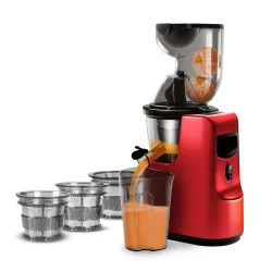 wipro Vesta Fs201 Cold Press Slow Juicer|240 Watts 100% Copper Dc Motor For Efficient Juicing|All In One Fruit&Vegetable Juicer|Nut Milk And Sorbet Maker|Extra Wide Feeding Chute 82Mm+45Mm|4...