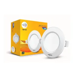 wipro Polycarbonate Garnet 5W Round Downlight Junction Box | Pink | Glare-Free Design | Recessed Down Light For False Ce