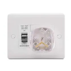 Wipro North West 3-Module Surface Mounted Power Unit with MCB & 16A Plug