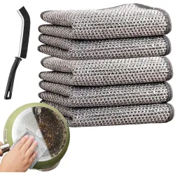 Wire Dishcloth & Cleaning Brush Pack of 3