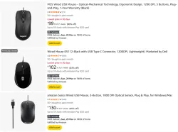 Wired Mouse @ Starting ₹99