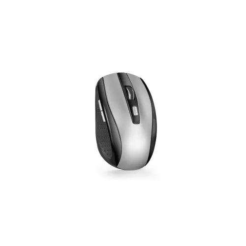 Image of Wireless Ergonomic USB Mouse, Ambidextrous Design, Up to 1600 DPI, Compact (Silver)