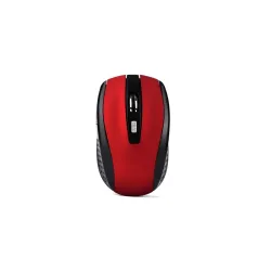 Wireless Ergonomic USB Mouse (Red) | Ambidextrous Design 