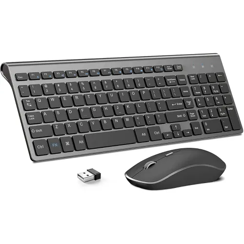 Image of Wireless Keyboard and Mouse,JOYACCESS 2.4G Ergonomic