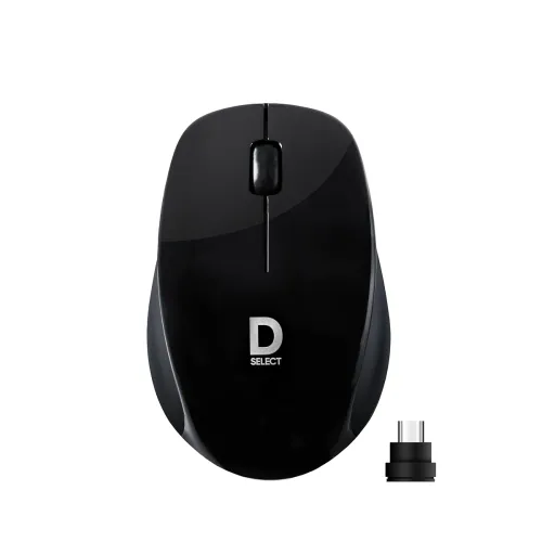 Image of Wireless Mouse DS321-Black with USB Type C Connector,