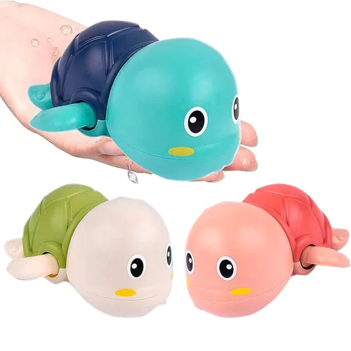 Image of WISHKEY Pack of 2 Swimming Turtle Bath Toy for Babies