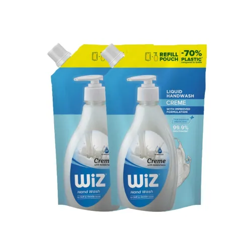 Image of Wiz Creme Hand Wash Refill Pouch - 1L (Pack of 2)