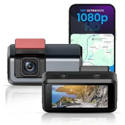 Wizry 3 in 1 Car Dash Camera Dvr Acc from Super Capacitor | Wide Angle View | Emergency Recording | SD Card Upto 1TB Sup