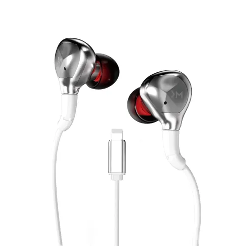 Image of WK LIFE BORN TO LIVE- YC06 8 Pin HiFi Sound Quality Wired Headphones -White