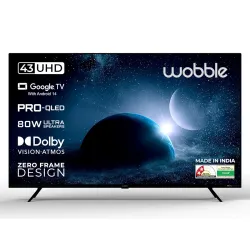 Wobble 109 cm (43 inches) X Series 4K UHD QLED Google TV WB43QDXGU2875T24