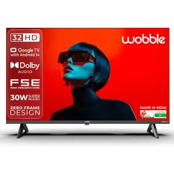 Wobble (32 inches) K Series HD Smart LED TV with Google TV (Black)