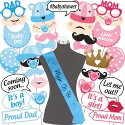 Wobbox Baby Shower Photo Props & Sashes