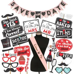 Wobbox Pre Wedding Decoration Items, Pre Wedding Props for Photo Shoot, Pre Weddings Shoot Props (23 Pcs Combo KY)