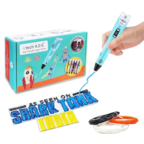 Image of WOL3D Itech (Blue) Magic 3D Pen for 3D Printing