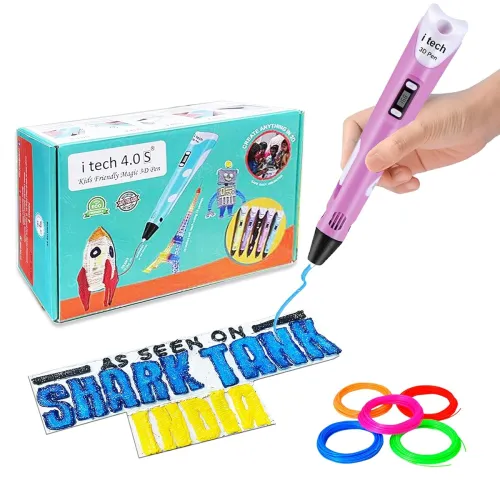 Image of WOL3D itech Kids Friendly Magic 3D Pen 2023 Super value Pack (Pink) with 5in1-5m PLA by WOL3D.