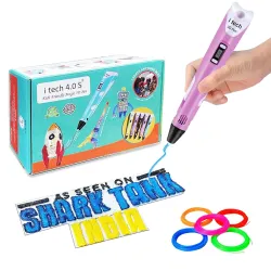 WOL3D itech Kids Friendly Magic 3D Pen 2023 Super value Pack (Pink) with 5in1-5m PLA by WOL3D.