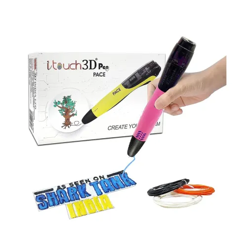 Image of WOL3D Touch Pace 3D Pen for Kids – Pink | Magic 3D Drawing Pen with OLED Display