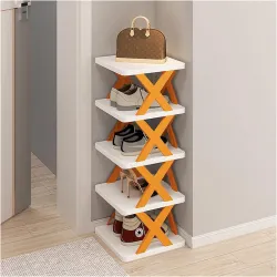 wolpin 5 Shelves Shoe Rack & Stand | Storage Multi-Layer Space Saver | for Footwear, Toys, Clothes Large Multi-Purpose