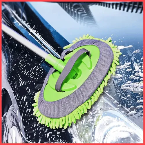 Image of Wolpin Car Duster Microfiber Flexible Duster Car Wash | Car Cleaning Accessories | Microfiber | Brushes | Dry/Wet Home, 