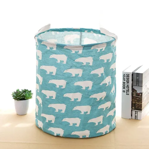 Image of Wolpin Laundry Bag Waterproof Storage Basket 40 Litres