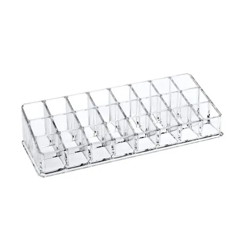 Image of Wolpin Plastic 24 Compartment Cosmetic Organizer